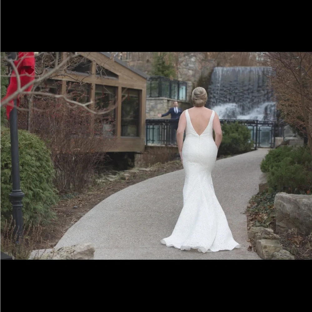 👰PRONOVIAS Maricel 💒 Bridal Wedding Gown Dress Size 16 (like 12 street style) - Picture 13 of 15